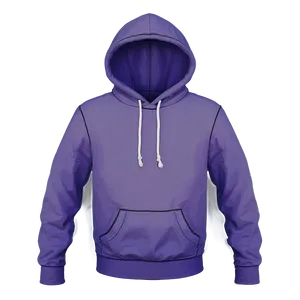 Minimalist Purple Hoodie Sketch PNG Rak