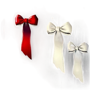 Minimalist Red Bow PNG 05252024