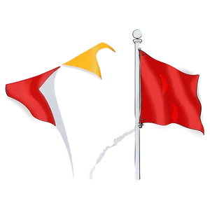 Minimalist Red Flag Drawing PNG Euo13 PNG