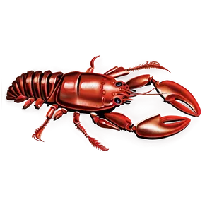 Minimalist Red Lobster Png 90 PNG image