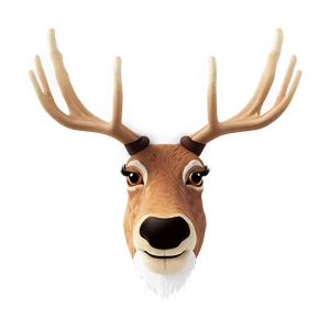 Minimalist Reindeer Face Png 06282024 PNG image