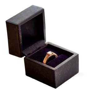 Minimalist Ring Box PNG 80