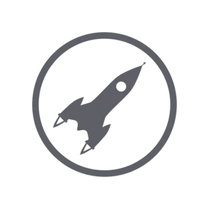Minimalist Rocket Icon PNG
