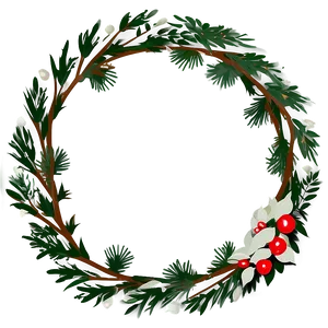 Minimalist Scandinavian Wreath Png Psy16 PNG image