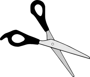 Minimalist Scissorson Black Background PNG