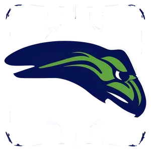Minimalist Seahawks Logo PNG 60