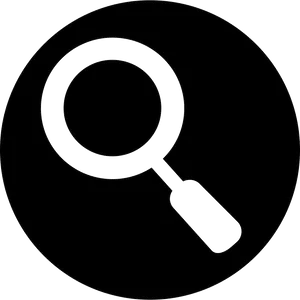Minimalist Search Icon Graphic PNG image