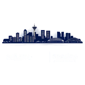 Minimalist Seattle Skyline Design PNG Fyf PNG