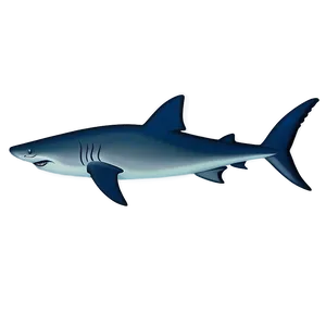 Minimalist Shark Design PNG 05032024