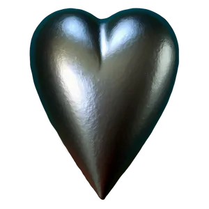 Minimalist Silver Heart Png 06282024 PNG image