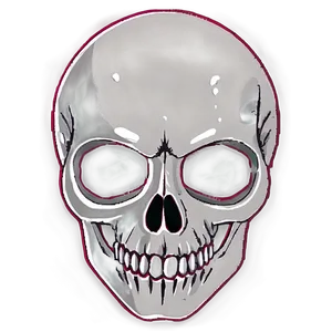 Minimalist Skull Face Outline Png 38 PNG image