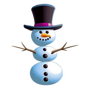 Minimalist Snowman Figure Png 34 PNG image