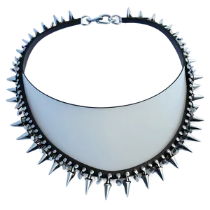 Minimalist Spiked Choker Design PNG Tae