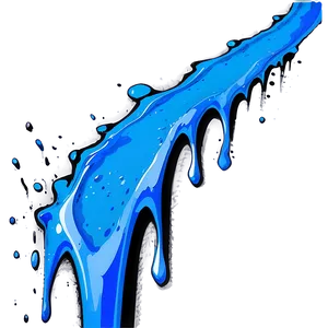 Minimalist Spray Paint Drip PNG 62