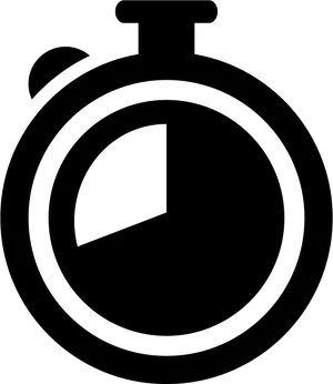 Minimalist Stopwatch Outline PNG image