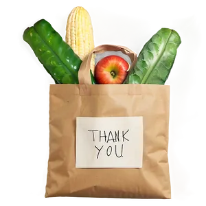 Minimalist Thank You Bag Art Png Ght PNG image