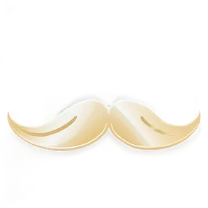 Minimalist Thin Mustache PNG 05042024