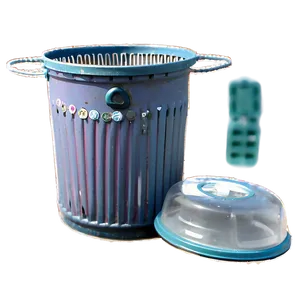 Minimalist Trash Bin Artwork Png 05252024 PNG image