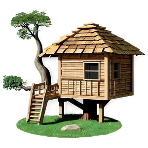 Minimalist Tree House PNG Kbv PNG