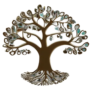 Minimalist Tree Of Life Outline Png Svy2 PNG image