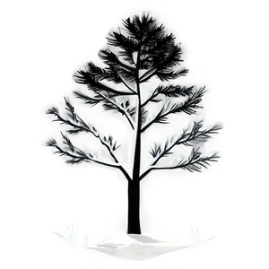 Minimalist Tree Silhouette Png 05252024 PNG image