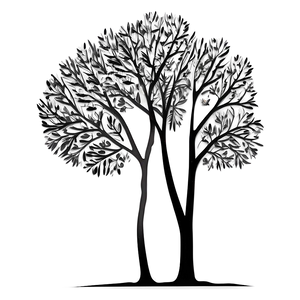 Minimalist Tree Silhouette Png Riw PNG image