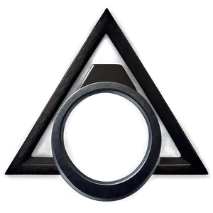 Minimalist Triangle Logo PNG Mfn39