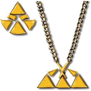 Minimalist Triforce Design PNG Cbt