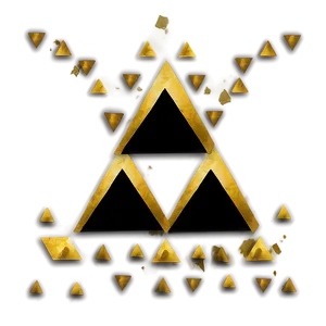 Minimalist Triforce Design PNG Fsl75