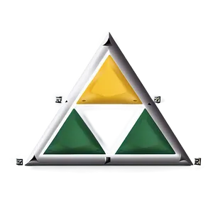 Minimalist Triforce Design PNG Rhg