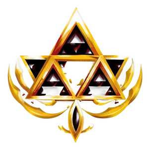 Minimalist Triforce Design PNG Wlm