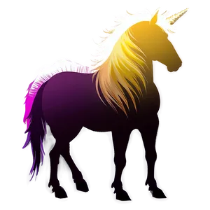 Minimalist Unicorn Silhouette Png Nhq34 PNG image