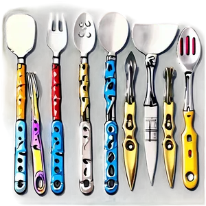 Minimalist Utensils Collection PNG Uqk51