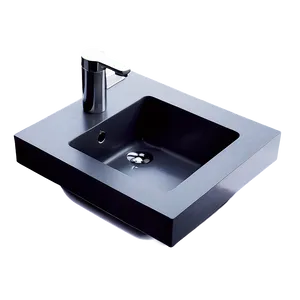 Minimalist Wall-mounted Sink Png 11 PNG image