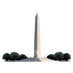 Minimalist Washington Monument Artwork PNG Usi77 PNG