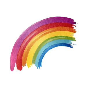 Minimalist Watercolor Rainbow Png 06272024 PNG image