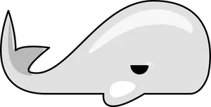 Minimalist Whale Graphic PNG image