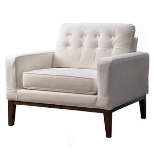 Minimalist White Armchair Png Nbj54 PNG image