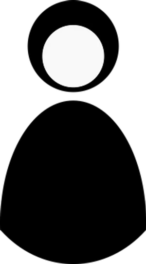 Minimalist White Circleon Black Background