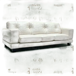 Minimalist White Couch Png Gix PNG image