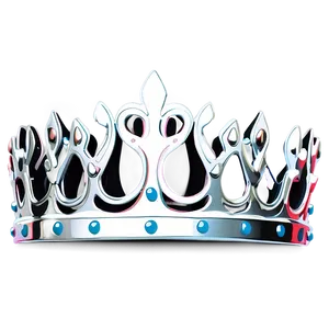 Minimalist White Crown Graphic Png Dsr63 PNG image