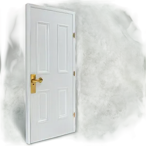 Minimalist White Door PNG 05042024 PNG