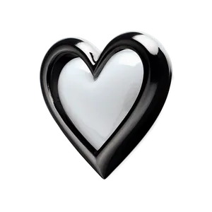 Minimalist White Heart Png Bcv64 PNG image