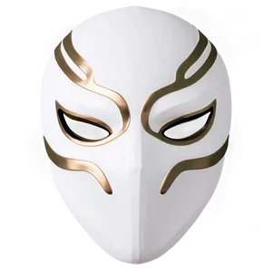 Minimalist White Mask Png Xrr PNG image