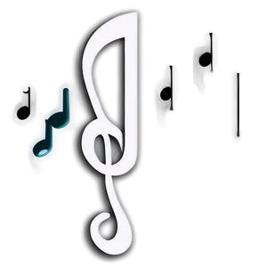 Minimalist White Music Notes Png Ssw PNG image