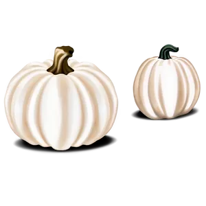Minimalist White Pumpkin PNG 06212024