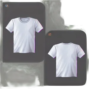 Minimalist White T-shirt Art Png Gjr PNG image