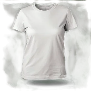Minimalist White T-shirt Mockup PNG 97
