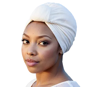 Minimalist White Turban Png Vlt PNG image