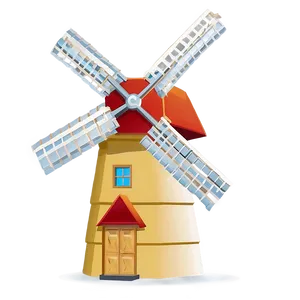 Minimalist Windmill Design Png Toa PNG image